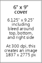6 x 9 book cover specifications