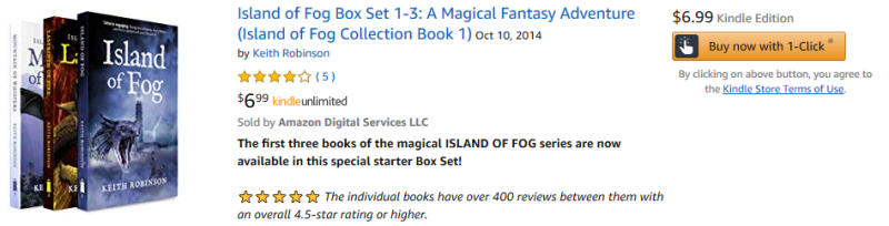 Island of Fog Box Set on Amazon